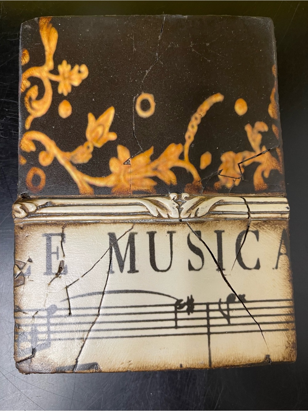 SID DICKENS T-109 UNDER STARS Memory Block Music Tile Wall Art- Retired